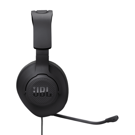 JBL Quantum 100M2 - Black - Wired over-ear gaming headset with detachable mic and mute option - Right